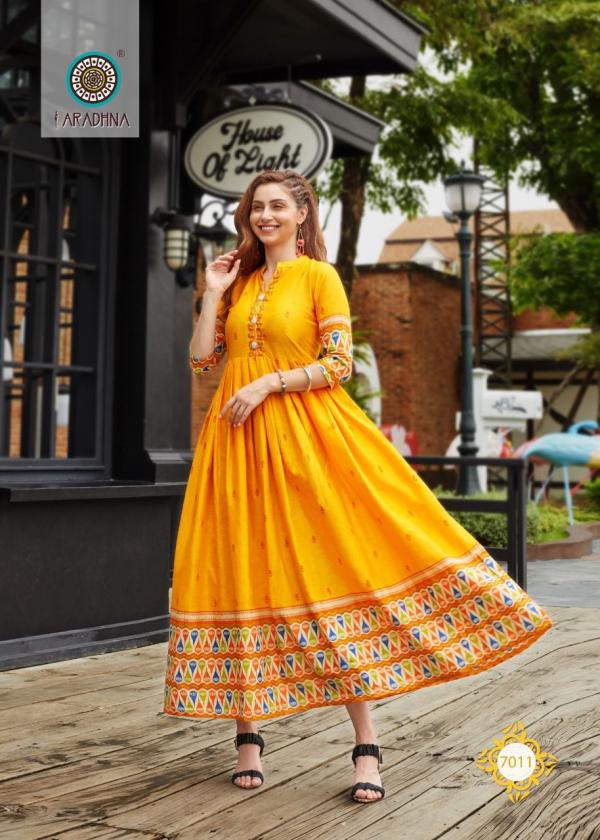 Aradhna Level 7 Ethnic Wear Long Anarkali Kurti Collection